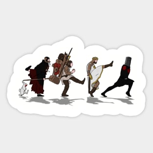 walking towards the Grail Sticker